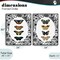 Stupell Industries Floral Butterflies Lineup 2pc Framed Giclee Set, design by Dan Meneely